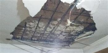   سقوط جزء من سقف قاعة كلية هندسة الإسكندرية 
