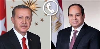   الرئيس السيسي يتلقى اتصالاً هاتفياً من الرئيس التركي