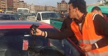   تحرير 879 مخالفة عدم تركيب الملصق الإلكتروني خلال 24 ساعة