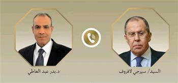 اتصال هاتفى بين وزير الخارجية والهجرة ونظيره الروسى