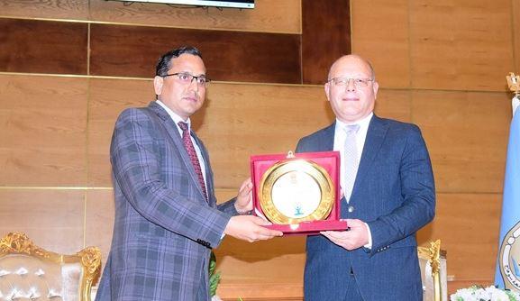 النعماني و كومار يشهدان احتفالية اليوم العالمي لليوجا.. لأول مره بجامعة سوهاج