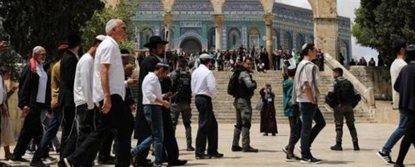 مئات المستوطنين يقتحمون باحات "الأقصى" بحماية شرطة الاحتلال الإسرائيلي