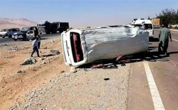   إصابة 7 إثر انقلاب ميكروباص بطريق إسكندرية الصحراوى