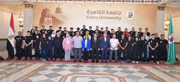 جامعة القاهرة تستقبل بعثة ألعاب القوى المشاركة بالبطولة الإفريقية بنيجيريا