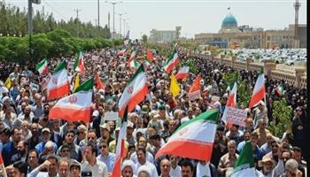   "جمعة الغضب والنصر".. مسيرات في إيران تنديدا بالهجمات الإسرائيلية