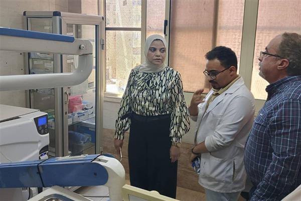 مدير التأمين الصحى القليوبية تتابع انتظام الخدمات بعيادة الخانكة