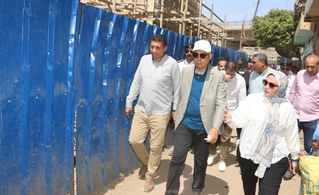 محافظ المنيا يتابع أعمال إنشاء السوق الحضاري بمنطقة الحبشي
