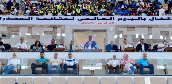 وزير الرياضة ومدير صندوق مكافحة الإدمان يتفقدان أنشطة رفع وعي الشباب بمخاطر الإدمان