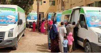   فحص وعلاج 1756 مواطنًا بالمجان في قافلة طبية بمركز كفر صقر في الشرقية