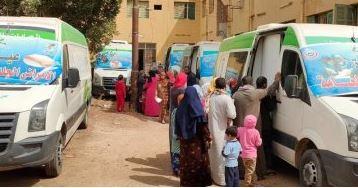 فحص وعلاج 1756 مواطنًا بالمجان في قافلة طبية بمركز كفر صقر في الشرقية