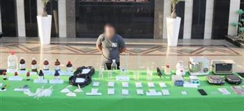   ضبط عنصر جنائي بالقليوبية تخصص في جلب المواد المستخدمة في تصنيع مخدر الميفدرون