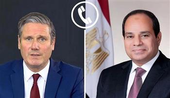   الرئيس السيسي يتلقى اتصالاً هاتفياً من رئيس وزراء بريطانيا