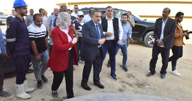 محافظ أسيوط يتفقد محطة معالجة المشايعة 