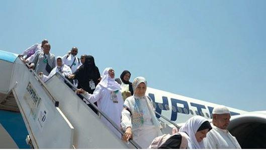 الداخلية : استقبال آخر الأفواج من ضيوف الرحمن بمطار القاهرة