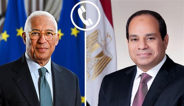 الرئيس السيسي يتلقى اتصالًا هاتفيًا من رئيس المجلس الأوروبي