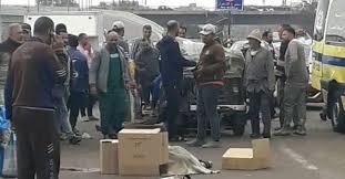 مصرع سيدة في حادث مروع بالأوتوستراد