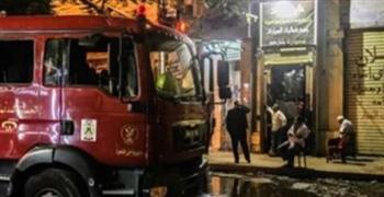   السيطرة على حريق محل فى منطقة الموسكى