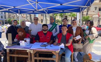   انتظام الحملة القومية للتبرع بالدم في الإسكندرية 