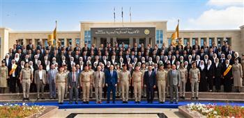 الأكاديمية العسكرية تحتفل بتخرج دورتين لمهندسي وزارة الموارد المائية والرى والمركز الوطني لتخطيط