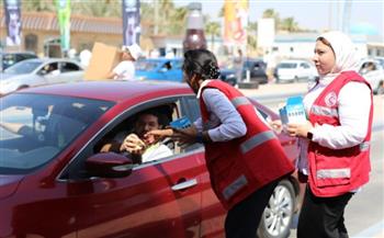   الهلال الأحمر المصري يشارك في تأمين احتفالات عيد الأضحى