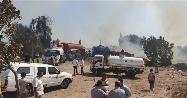 محافظ الغربية يعلن السيطرة على حريق شونة كتان بزفتى و يشيد بتكاتف الجميع