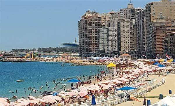 مصايف الإسكندرية: انخفاض نسب الإشغال في رابع أيام عيد الأضحى