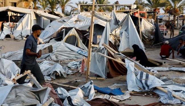 القاهرة الإخبارية: شهداء في قصف خيمة تؤوي نازحين في منطقة المواصي