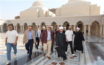   وزير الأوقاف يتفقد مسجد «العلي العظيم»
