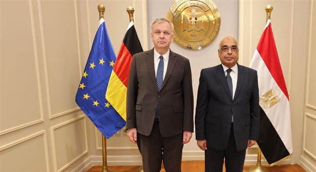 وزير العدل يستقبل السفير الألماني بالقاهرة