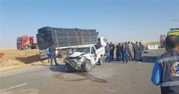   مصرع شخصين وإصابة آخر فى حادث تصادم بالمنوفية