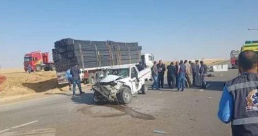 مصرع شخصين وإصابة آخر فى حادث تصادم بالمنوفية