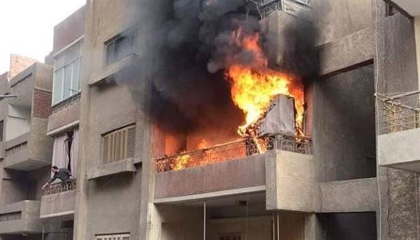 إخماد حريق داخل شقة سكنية بمنطقة الوراق