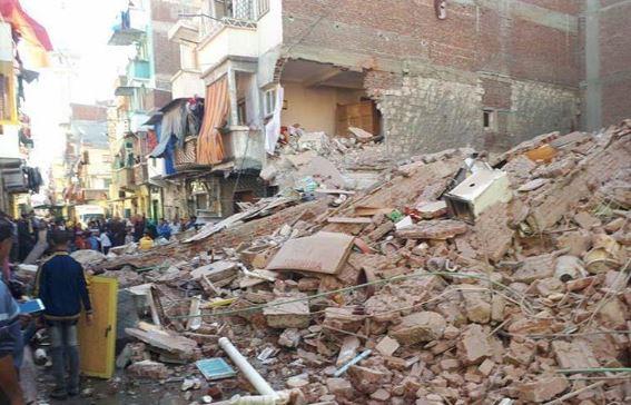 انهيار عقار بحي الساحل في القاهرة وجار البحث عن مفقودين