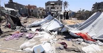   استشهاد 6 فلسطينيين بقصف الاحتلال الإسرائيلي خيمة تؤوي نازحين في مدينة غزة
