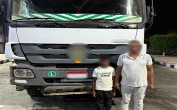   كشف ملابسات فيديو يظهر طفل يقود سيارة نقل ثقيل بأحد الطرق بكفر الشيخ