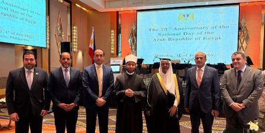 وزير الأوقاف يشارك في الاحتفال باليوم الوطني المصري في الفلبين