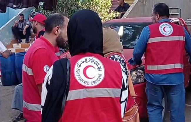 الهلال الأحمر المصري يُطلق القافلة الشاملة إلى قرية كفر السنابسة بالمنوفية