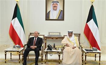   ولي عهد الكويت يستقبل وزير النقل والصناعة كامل الوزير