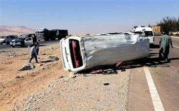 إصابة 6 أشخاص إثر انقلاب ميكروباص فى مدينة 6 أكتوبر