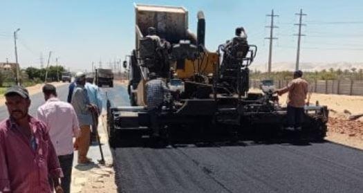 بتكلفة 17 مليون استكمال أعمال الطبقة السطحية لطريق بنى غالب – جحدم بأسيوط