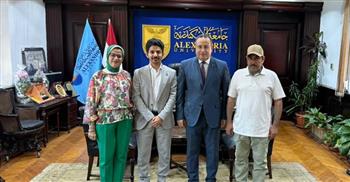   رئيس جامعة الإسكندرية يستقبل مدير مركز البحث العلمي والابتكار بـ الأصالة السعودية