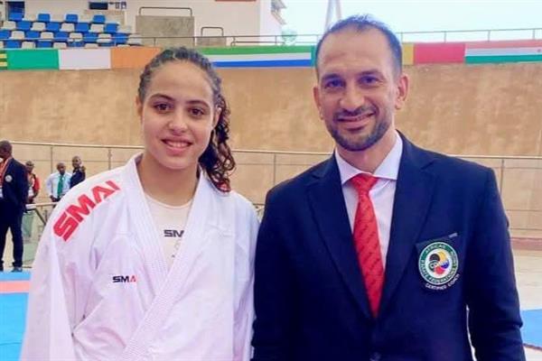 لمار محمود لاعبة نادي القناطر الخيرية تحصد ميدالية ذهبية ببطولة إفريقيا للكاراتيه
