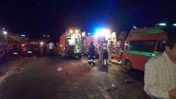 إصابة 9 أشخاص في حادث تصادم على طريق الإسكندرية الصحراوي