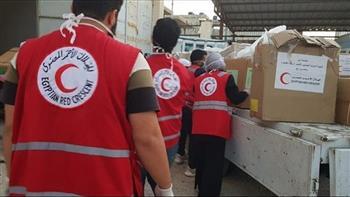 الهلال الأحمر المصري يبدأ اليوم حملة إنسانية لدعم قطاع غزة