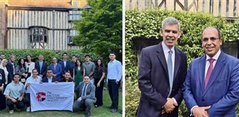 رئيس الجامعة البريطانية في مصر يلتقي بالدكتور محمد العريان خلال زيارته للمملكة المتحدة