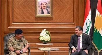   رئيس حكومة كردستان يستقبل وفدا عسكريا بريطانيًا في أربيل 