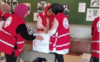   الهلال الأحمر المصري يدفع بـ قوافل زاد العزة محملة بالخبز الطازج إلى غزة