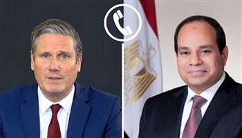   الرئيس السيسي يبحث مع رئيس وزراء بريطانيا تعزيز التعاون والاعتراف بدولة فلسطين