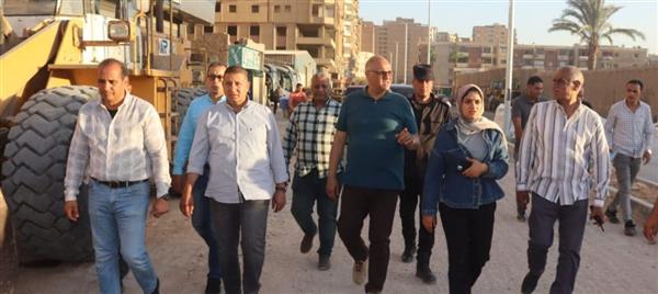محافظ القليوبية يتفقد أعمال تطوير شارع نبوية موسى بشرق شبرا الخيمة