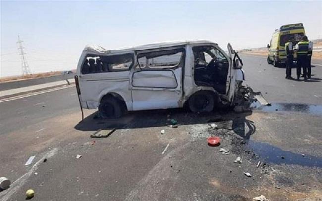 بالأسماء.. انقلاب ميكروباص يصيب 14 بمدينة أجا